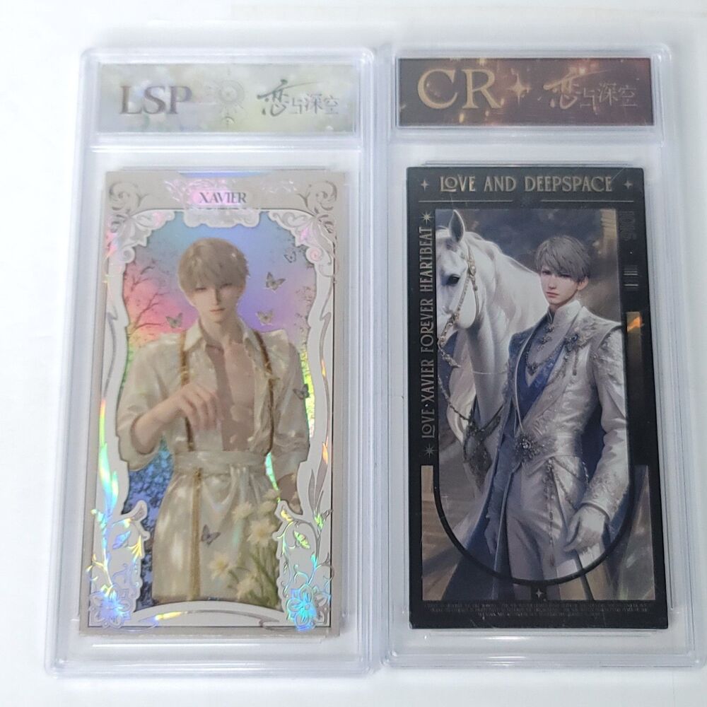 Love and Deep Space Xavier Angel Trading Card Encased Collectible Lot Of 2